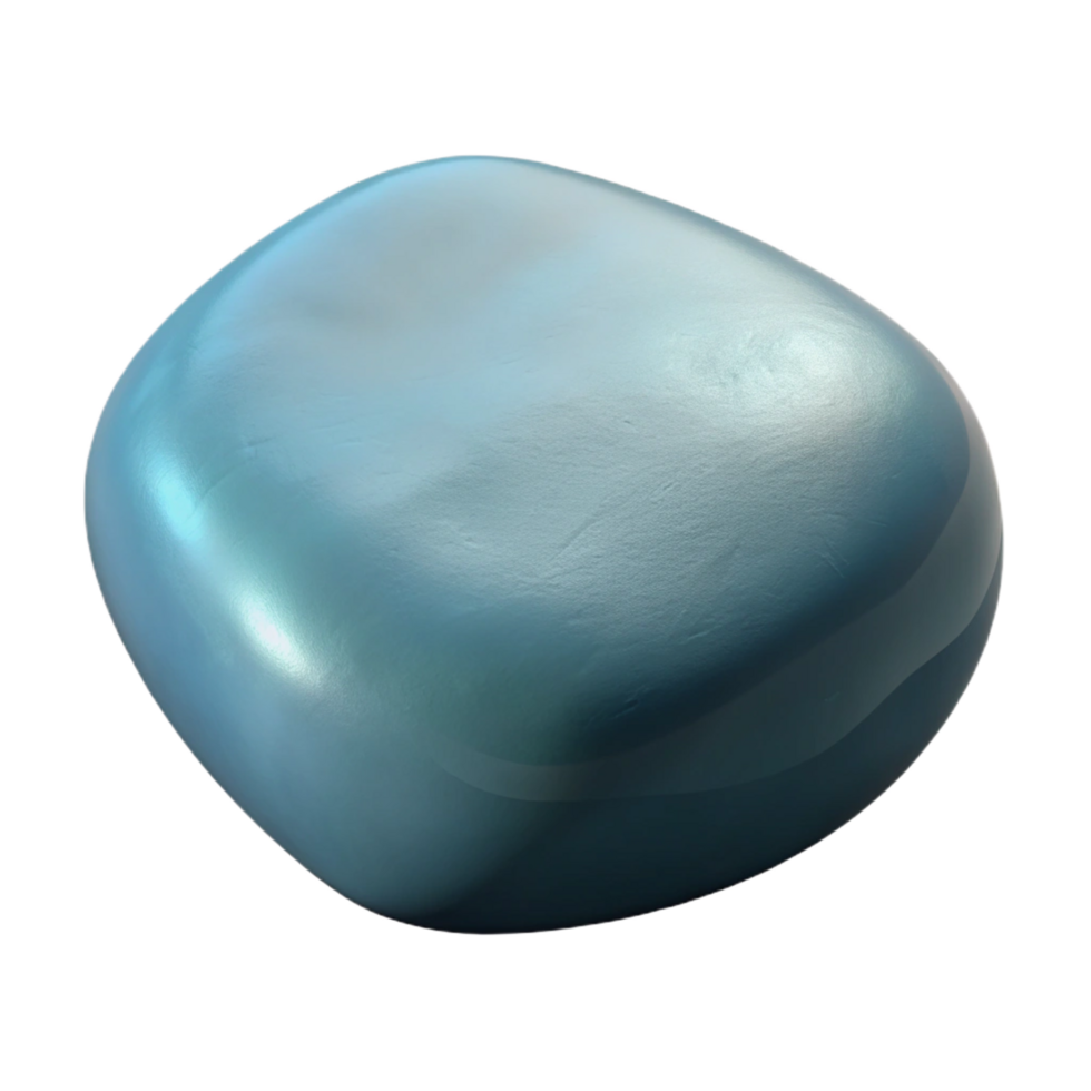 unforgettable baroque Smooth river rock NO BACKGROUND with Transparent Background. studio quality png