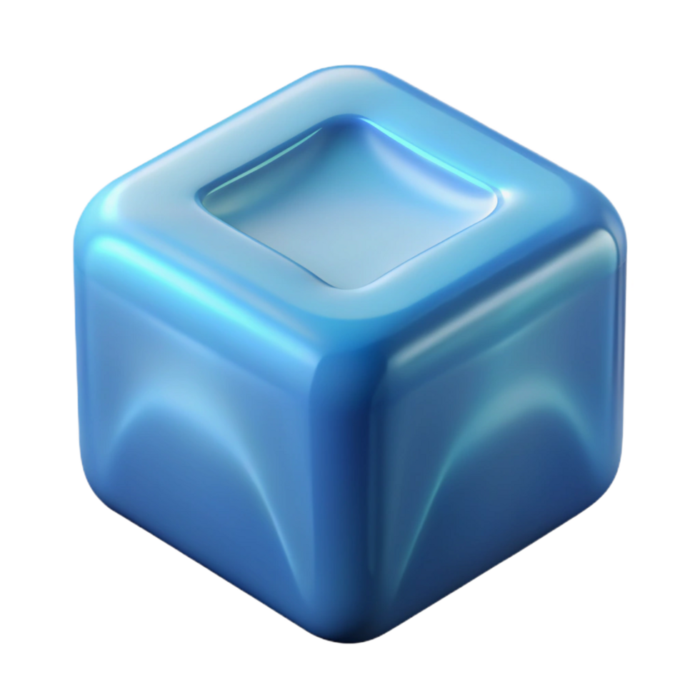 magnificent rare Ice cube NO BACKGROUND with Transparent Background. png