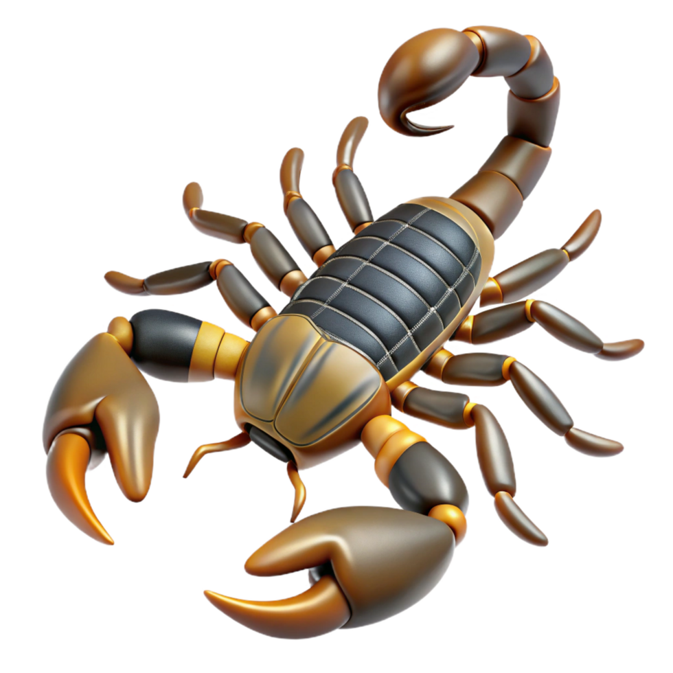 picturesque acclaimed A scorpion, top view, NO BACKGROUND with Transparent Background. png