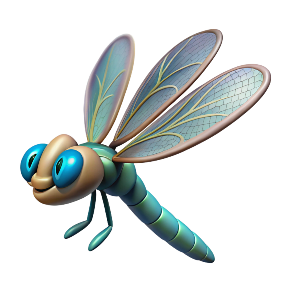 stunning ethereal renaissance A dragonfly in flight, NO BACKGROUND with Transparent Background. gallery standard png