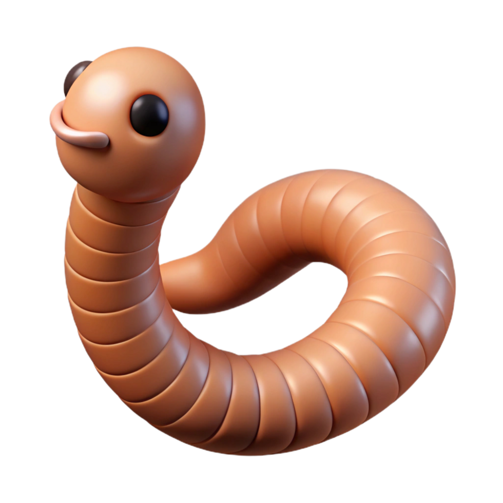 inspired geometric A earthworm, NO BACKGROUND with Transparent Background. artisan png