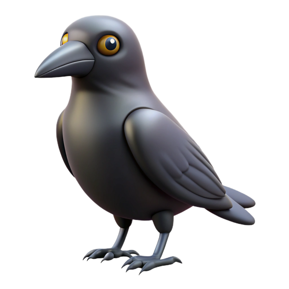vibrant rare A crow, NO BACKGROUND with Transparent Background. png
