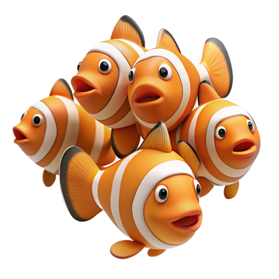 unparalleled rustic A school of clownfish individual clownfish. NO BACKGROUND with Transparent Background. gallery standard png