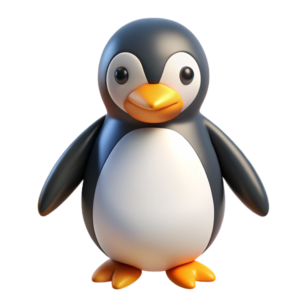 romantic radiant A penguin. NO BACKGROUND with Transparent Background. top-tier png
