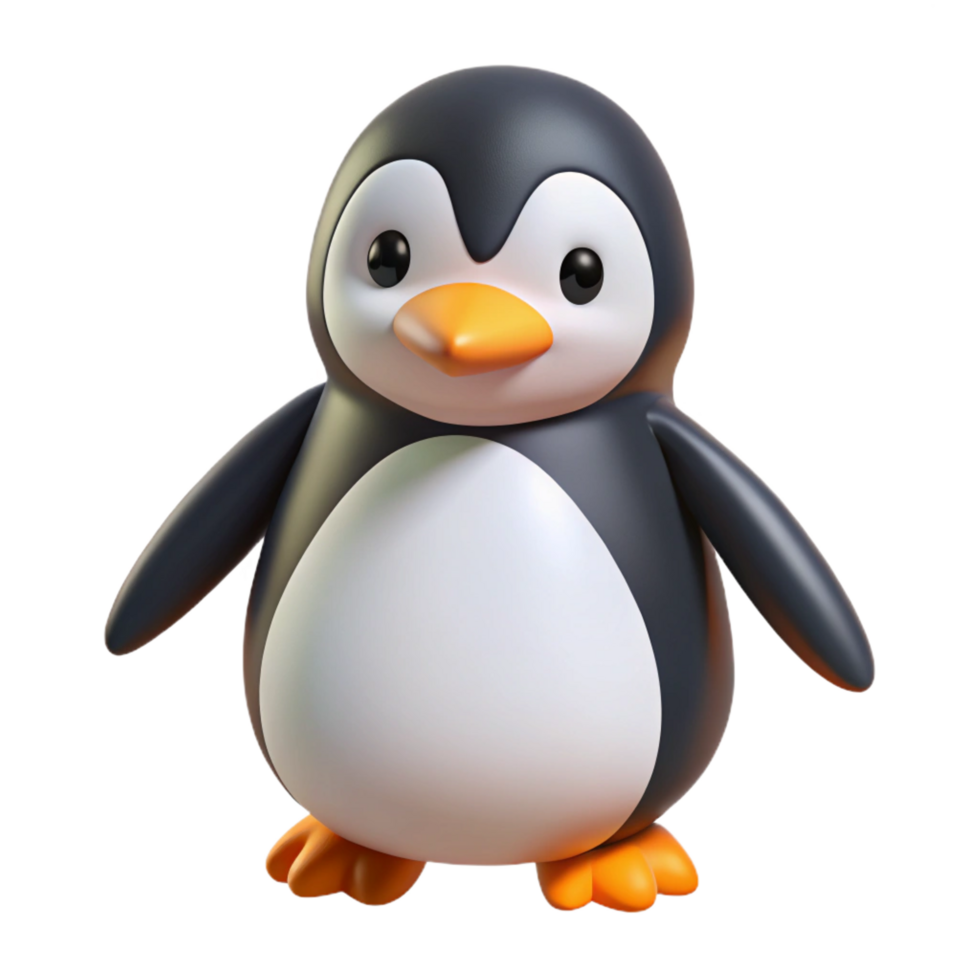 wonderful unparalleled A penguin. NO BACKGROUND with Transparent Background. png