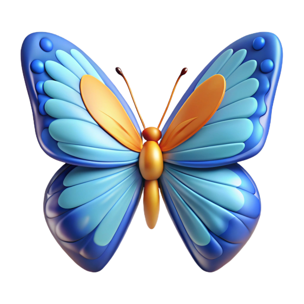 mesmerizing dreamy industrial A butterfly with open wings. NO BACKGROUND with Transparent Background. exclusive png