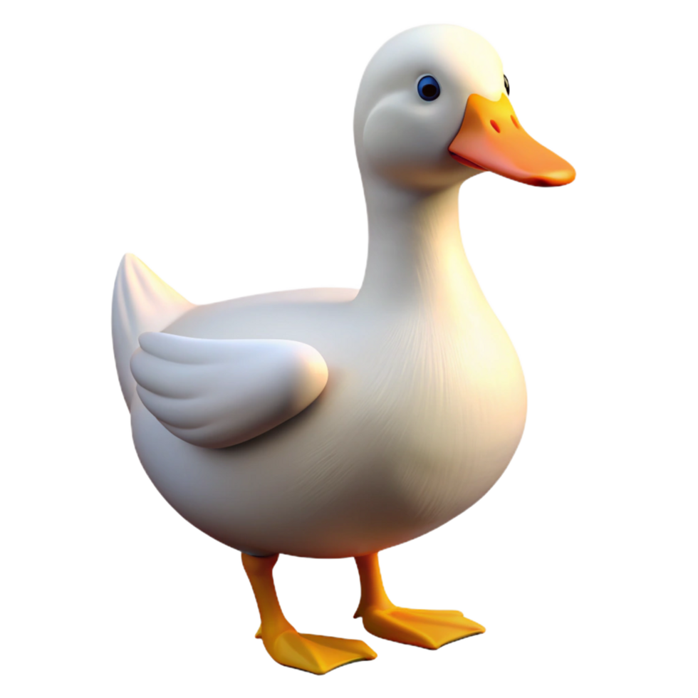 serene remarkable A goose. NO BACKGROUND with Transparent Background. png
