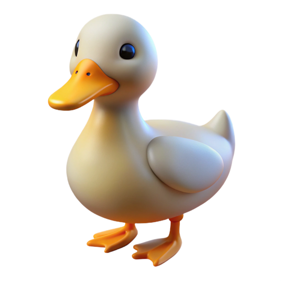 standout artistic A duck. NO BACKGROUND with Transparent Background. expertly shot png