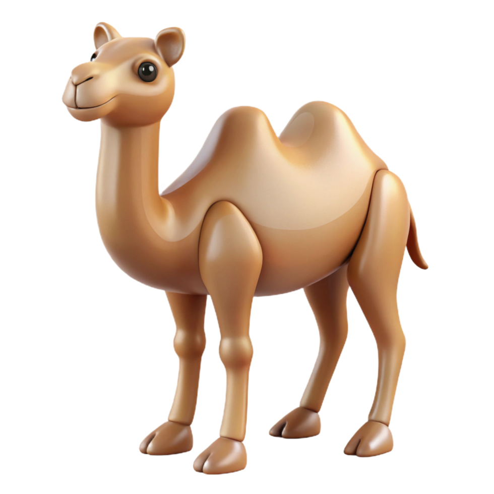 vibrant timeless A camel. NO BACKGROUND with Transparent Background. png