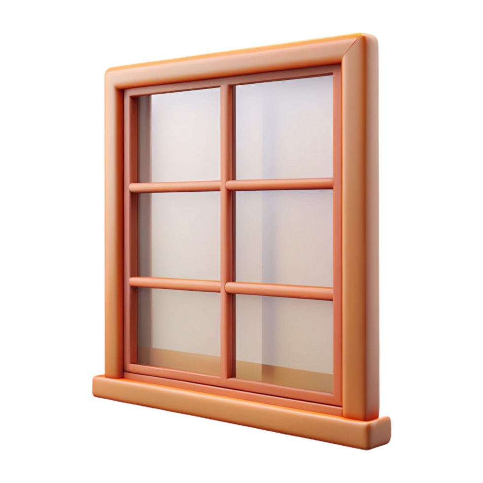 splendid mysterious contemporary Bauhaus window frame, simple and functional design NO BACKGROUND with Transparent Background. elite png