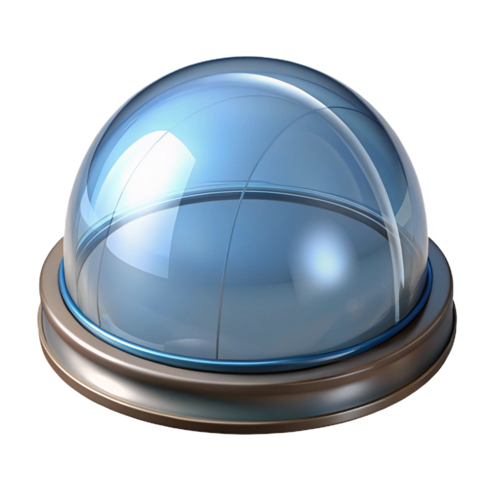 magnificent vintage Skylight, circular glass dome NO BACKGROUND with Transparent Background. 4K png
