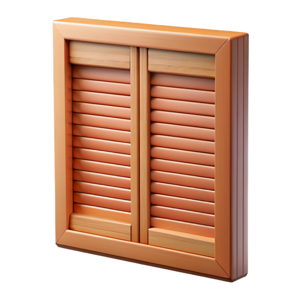 wonderful unparalleled Window shutter, louvered wood NO BACKGROUND with Transparent Background. png