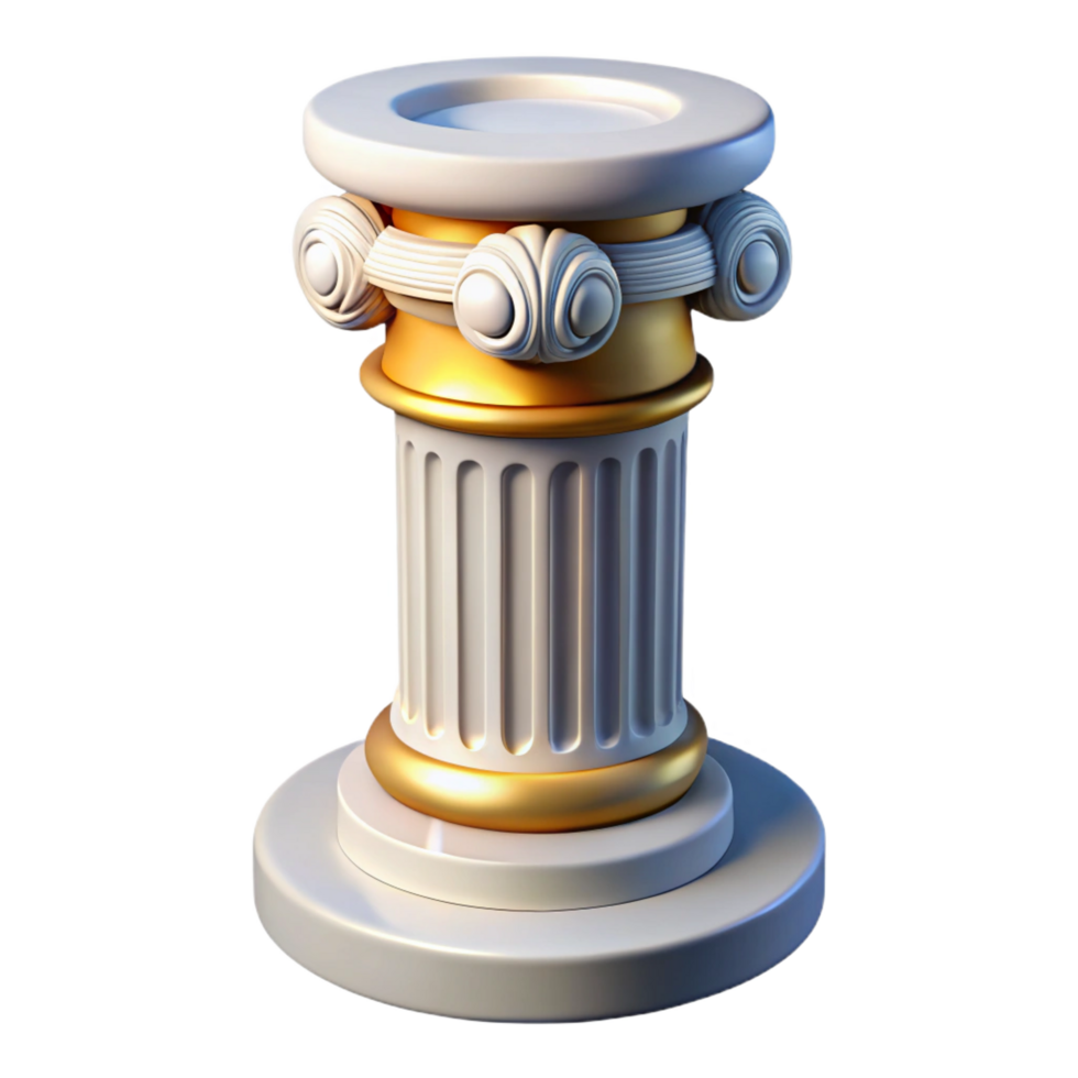 magnificent remarkable Column base, decorative plinth NO BACKGROUND with Transparent Background. png