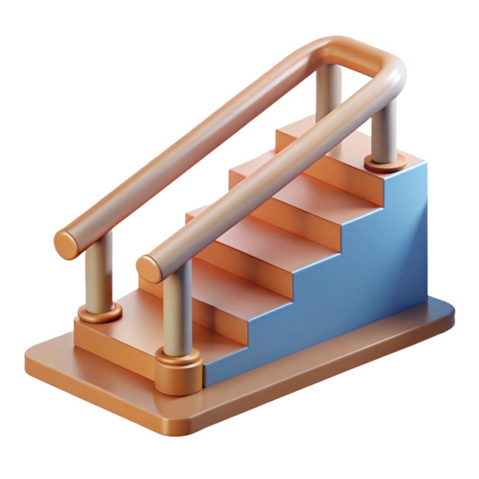 sought-after impressionist Handrail, support along staircase NO BACKGROUND with Transparent Background. detailed png