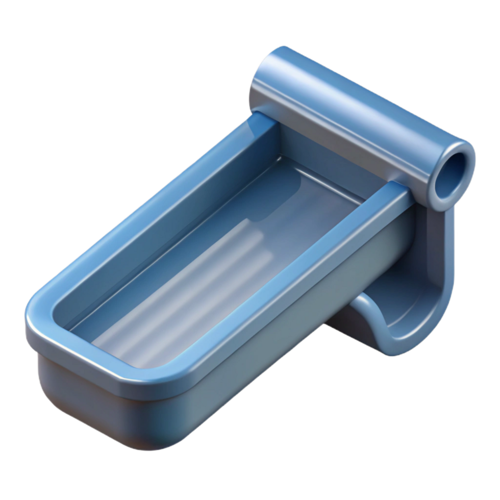 inspired organic Gutter, channel for rainwater drainage NO BACKGROUND with Transparent Background. precision png