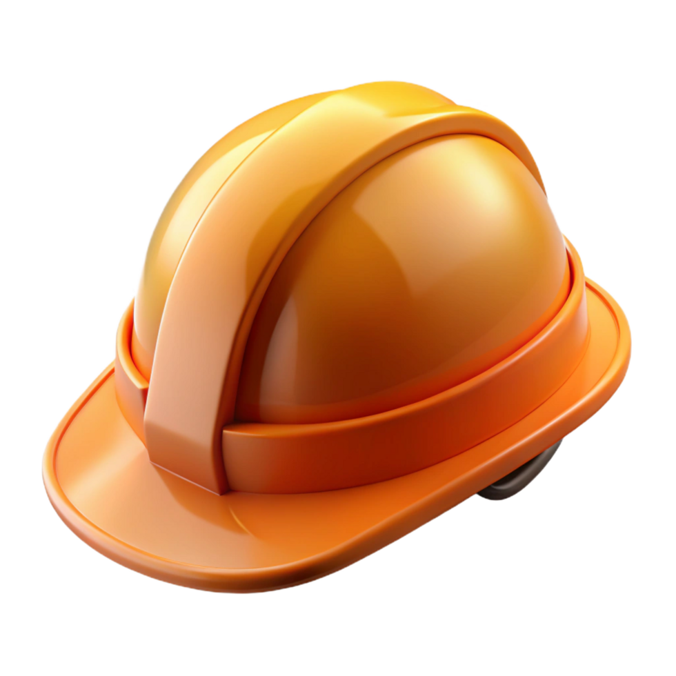 spectacular mid-century Construction worker's hard hat, safety helmet NO BACKGROUND with Transparent Background. high resolution png