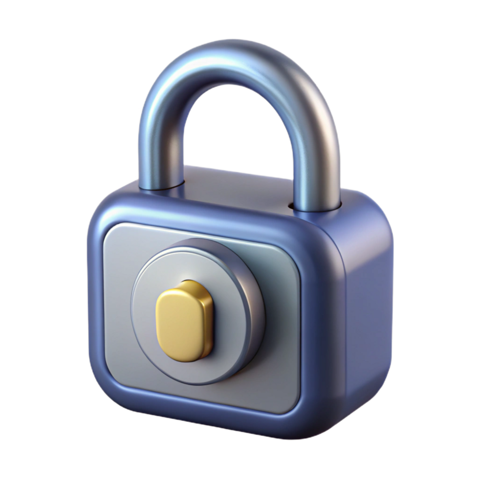 timeless renaissance Deadbolt lock, high-security door lock NO BACKGROUND with Transparent Background. crisp png