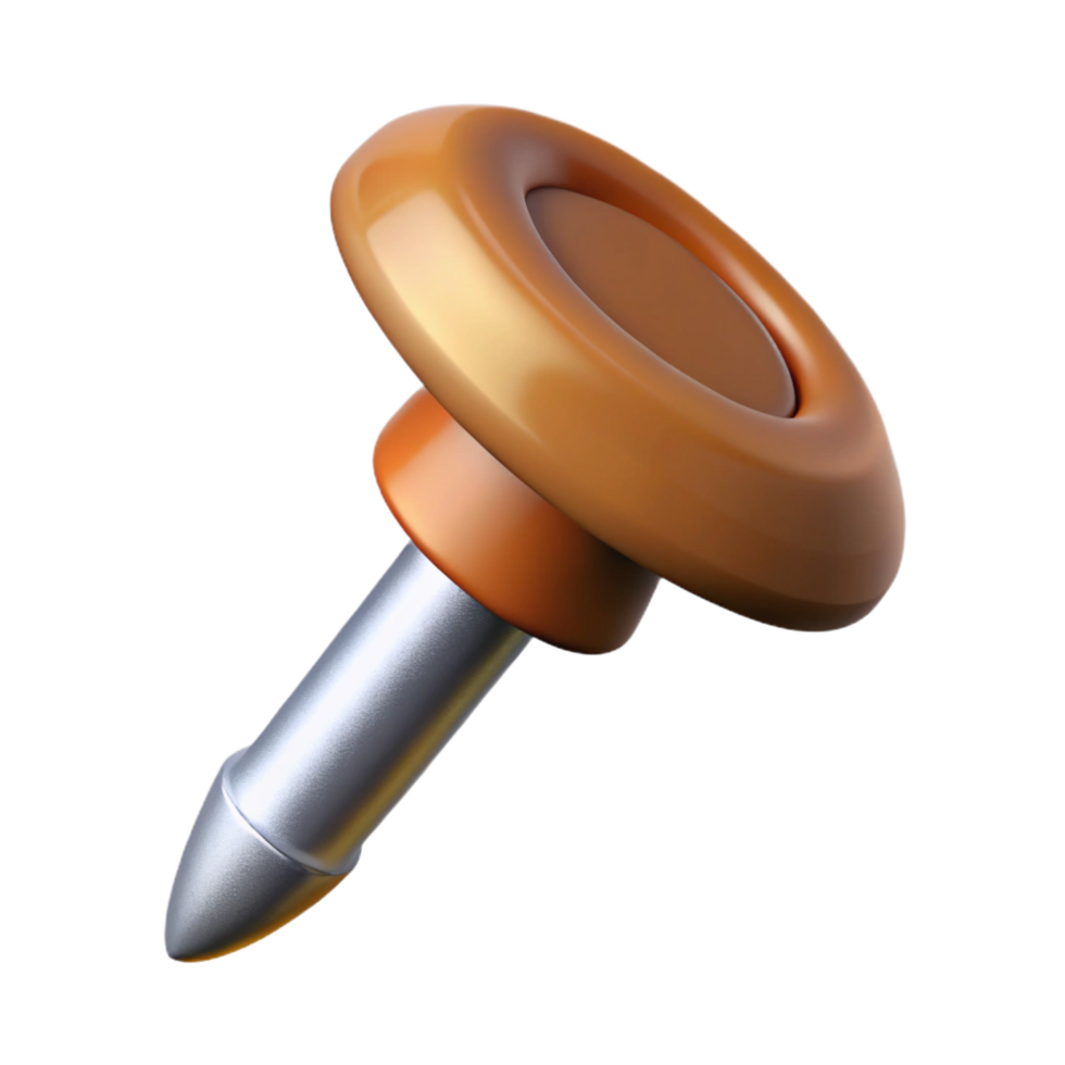 notable impressionist Nail, metal fastener for wood NO BACKGROUND with Transparent Background. exclusive png
