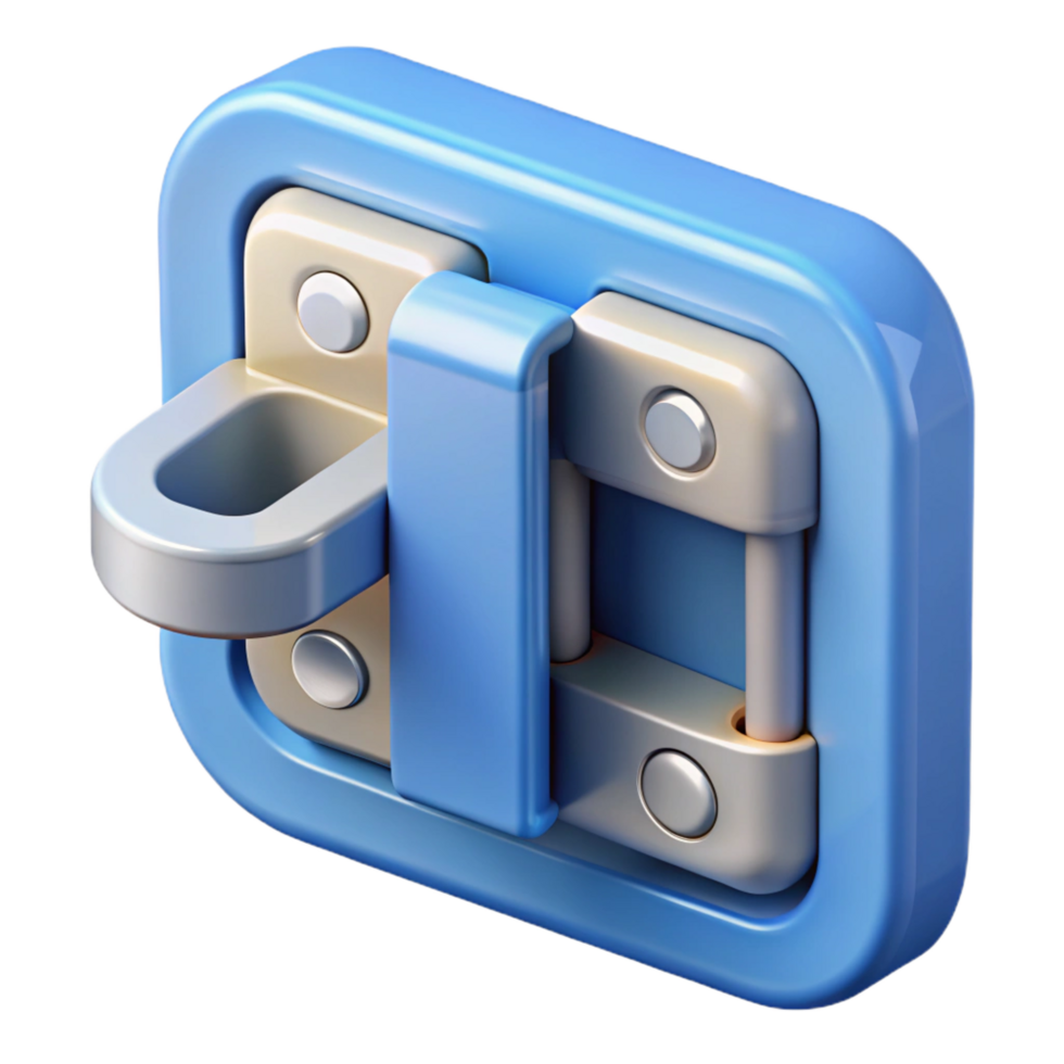 magnificent nordic Window latch, locking mechanism for a window NO BACKGROUND with Transparent Background. fine detail png
