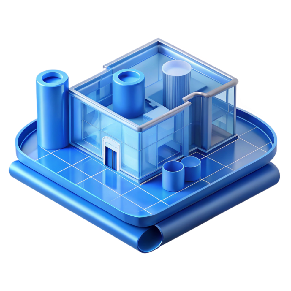 remarkable renaissance Blueprint, architectural drawing NO BACKGROUND with Transparent Background. museum quality png