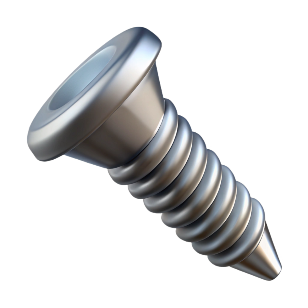 serene whimsical modern Screw, metal fastener with a helical thread NO BACKGROUND with Transparent Background. refined png