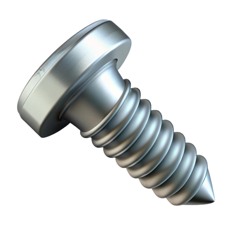 vibrant bold contemporary Screw, metal fastener with a helical thread NO BACKGROUND with Transparent Background. gallery standard png