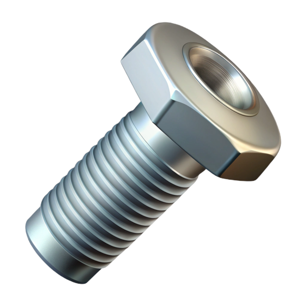serene victorian Bolt, metal fastener with a threaded shaft and nut NO BACKGROUND with Transparent Background. flawless png