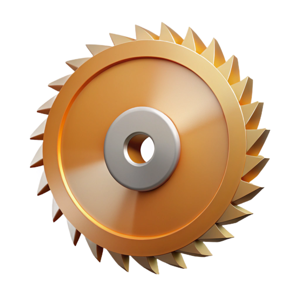 spectacular modern Circular saw blade, cutting tool for wood NO BACKGROUND with Transparent Background. museum quality png