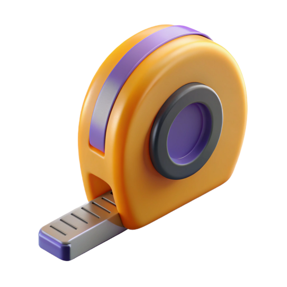 romantic impressive Measuring tape, tool for measuring length NO BACKGROUND with Transparent Background. ultra HD png