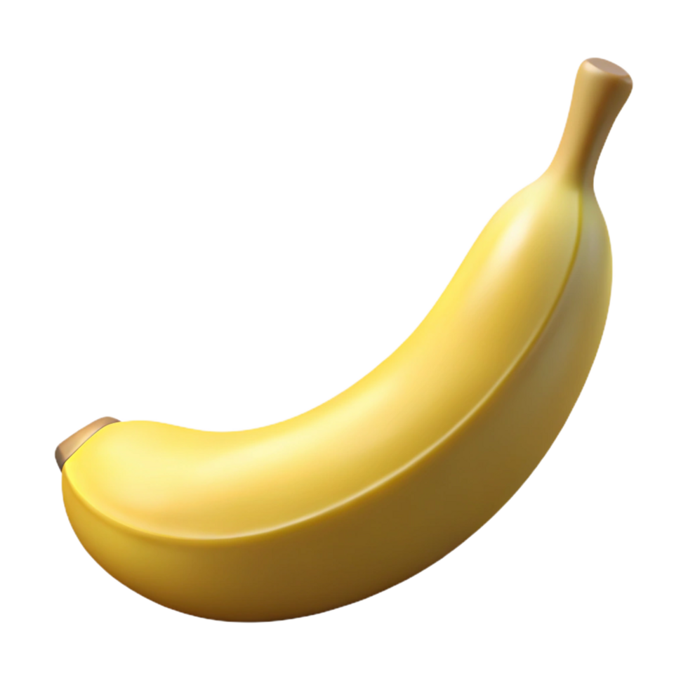spectacular artistic A ripe banana, peeled halfway, NO BACKGROUND with Transparent Background. original png