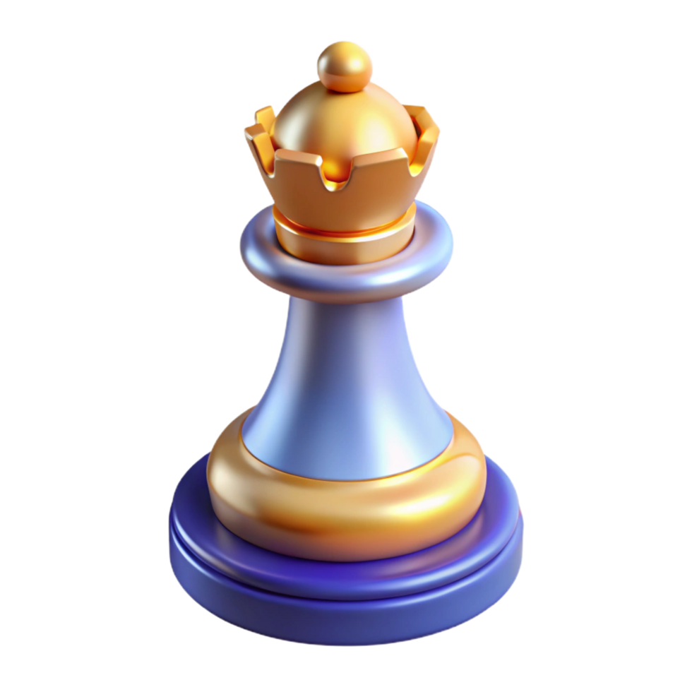 radiant reflective gothic A chess piece, the king, NO BACKGROUND with Transparent Background. authentic png