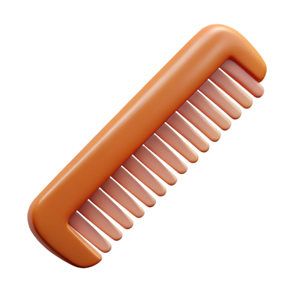 mesmerizing distinctive A comb, with fine teeth, NO BACKGROUND with Transparent Background. png