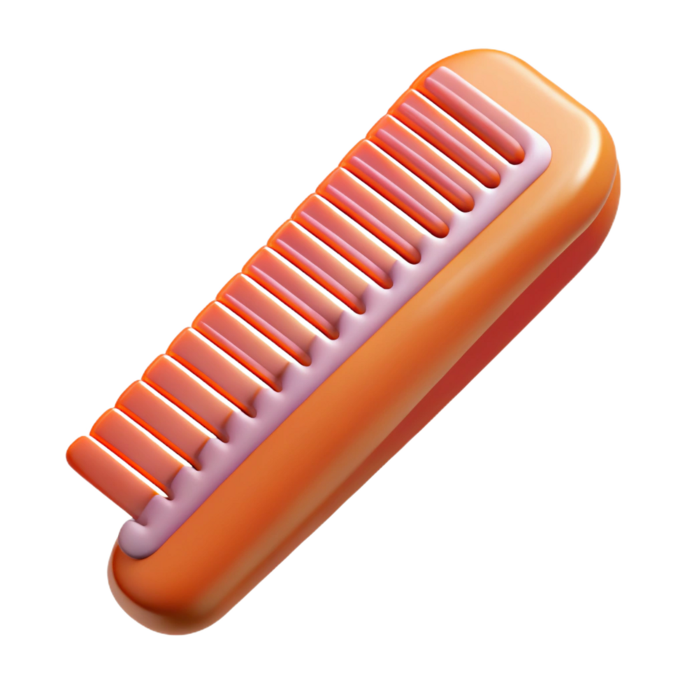 notable retro A comb, with fine teeth, NO BACKGROUND with Transparent Background. elite png