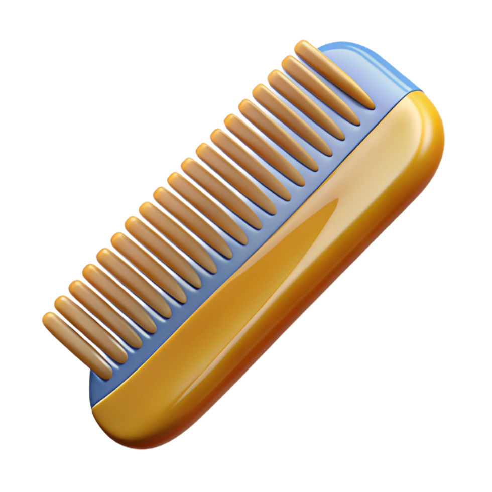 stunning organic A comb, with fine teeth, NO BACKGROUND with Transparent Background. top-tier png