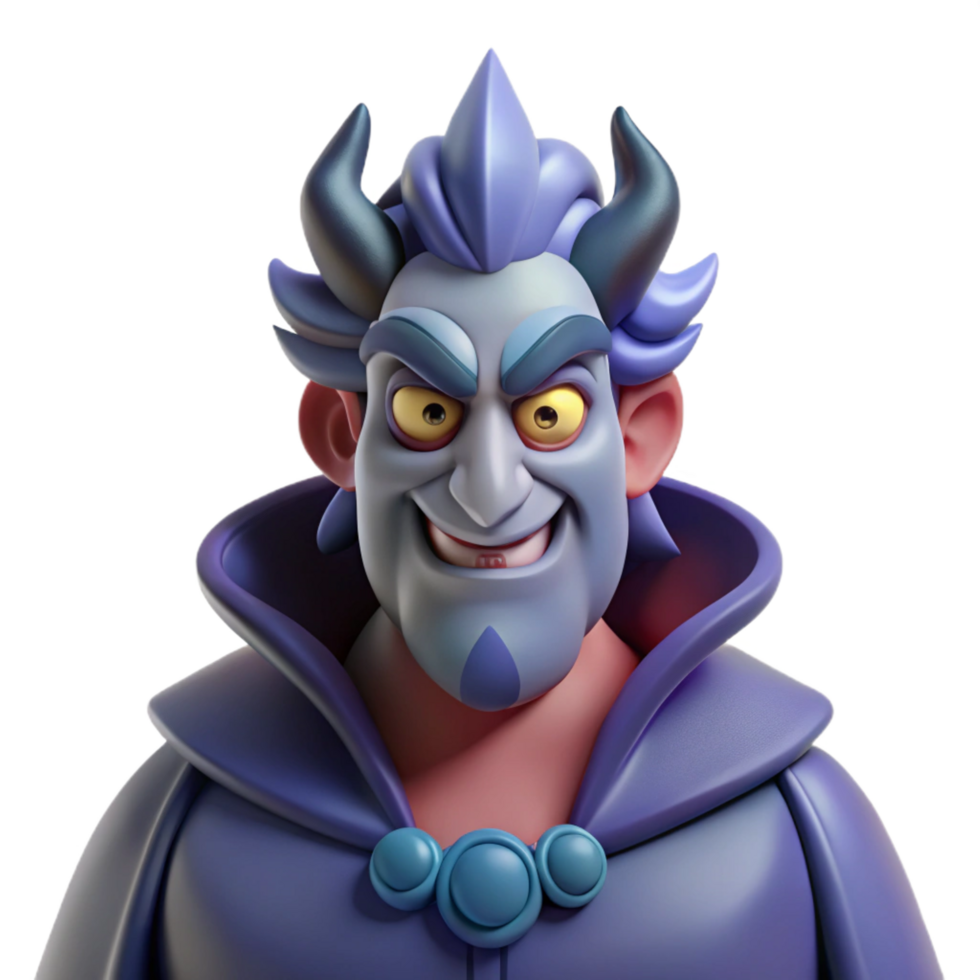 whimsical beautiful Hades, God of the Underworld, stern expression, NO BACKGROUND with Transparent Background. luxury png