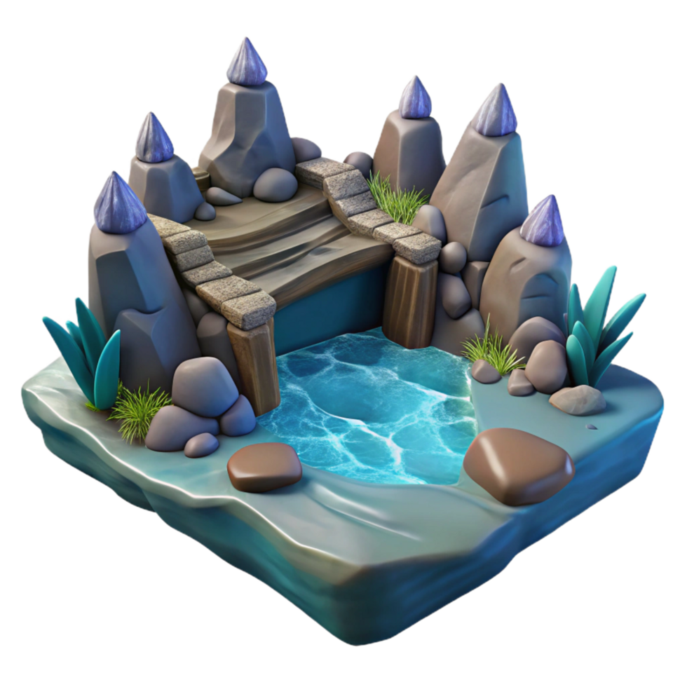 vibrant organic Styx, river of the underworld, NO BACKGROUND with Transparent Background. original png