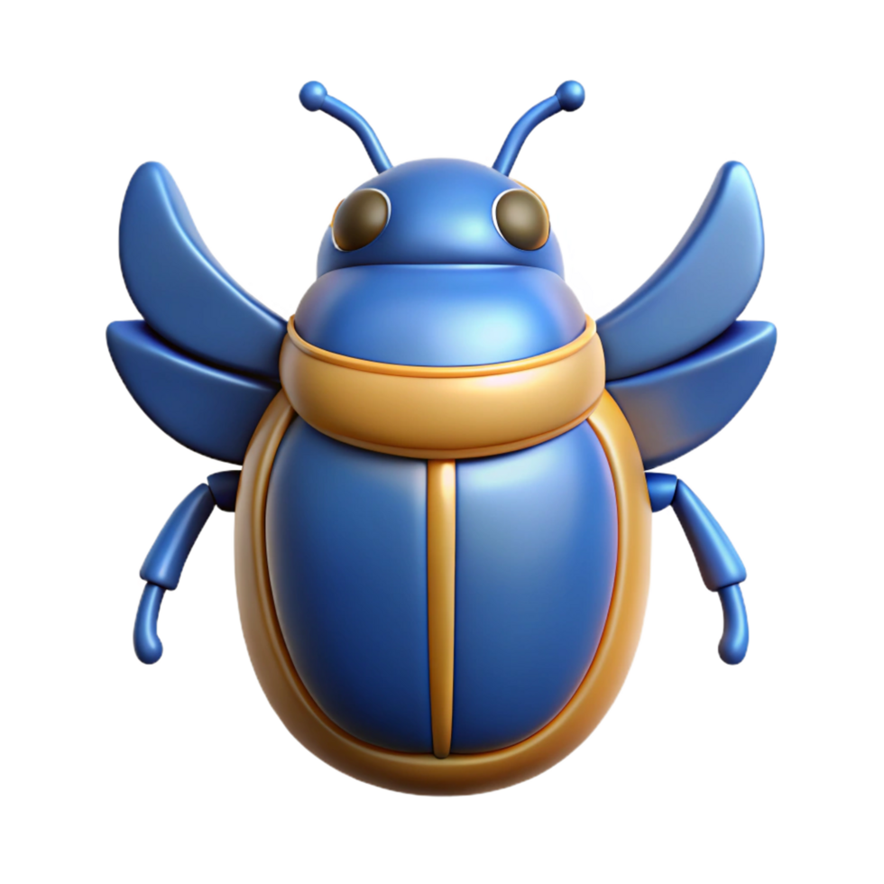 sumptuous signature Scarab beetle, Egyptian symbol of rebirth, NO BACKGROUND with Transparent Background. png