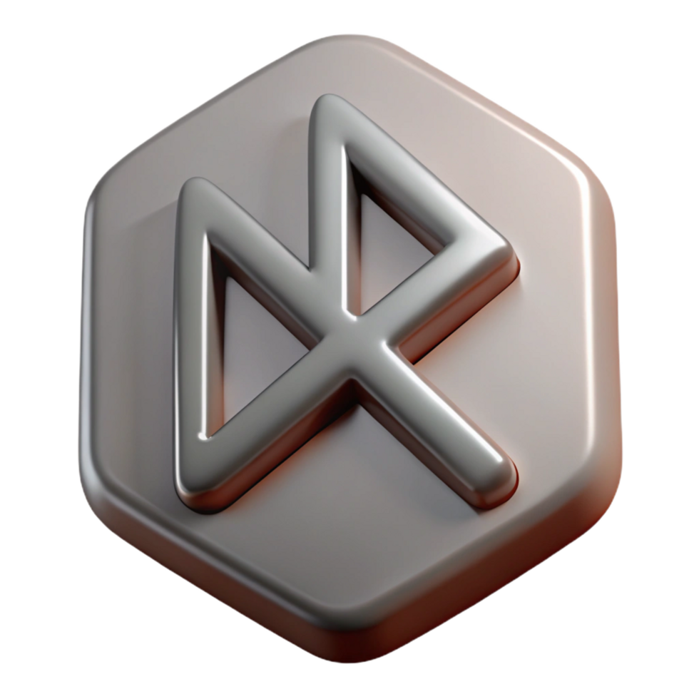 picturesque melancholic rustic Norse rune, ancient symbol, NO BACKGROUND with Transparent Background. gallery standard png