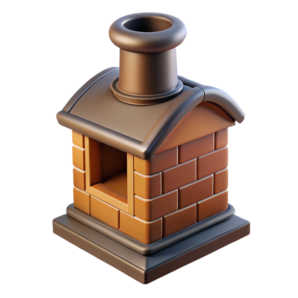 wonderful whimsical industrial Tudor style chimney pot, NO BACKGROUND with Transparent Background. perfect clarity png