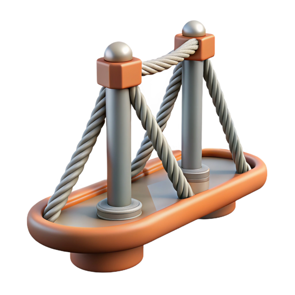 radiant quintessential Suspension bridge cable anchor point, NO BACKGROUND with Transparent Background. png
