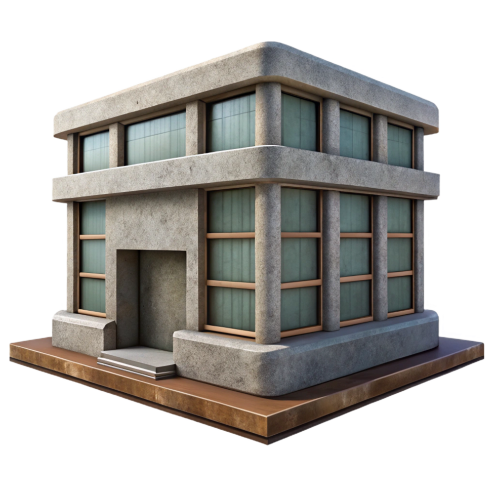 whimsical stunning Brutalist concrete building texture, NO BACKGROUND with Transparent Background. detailed png