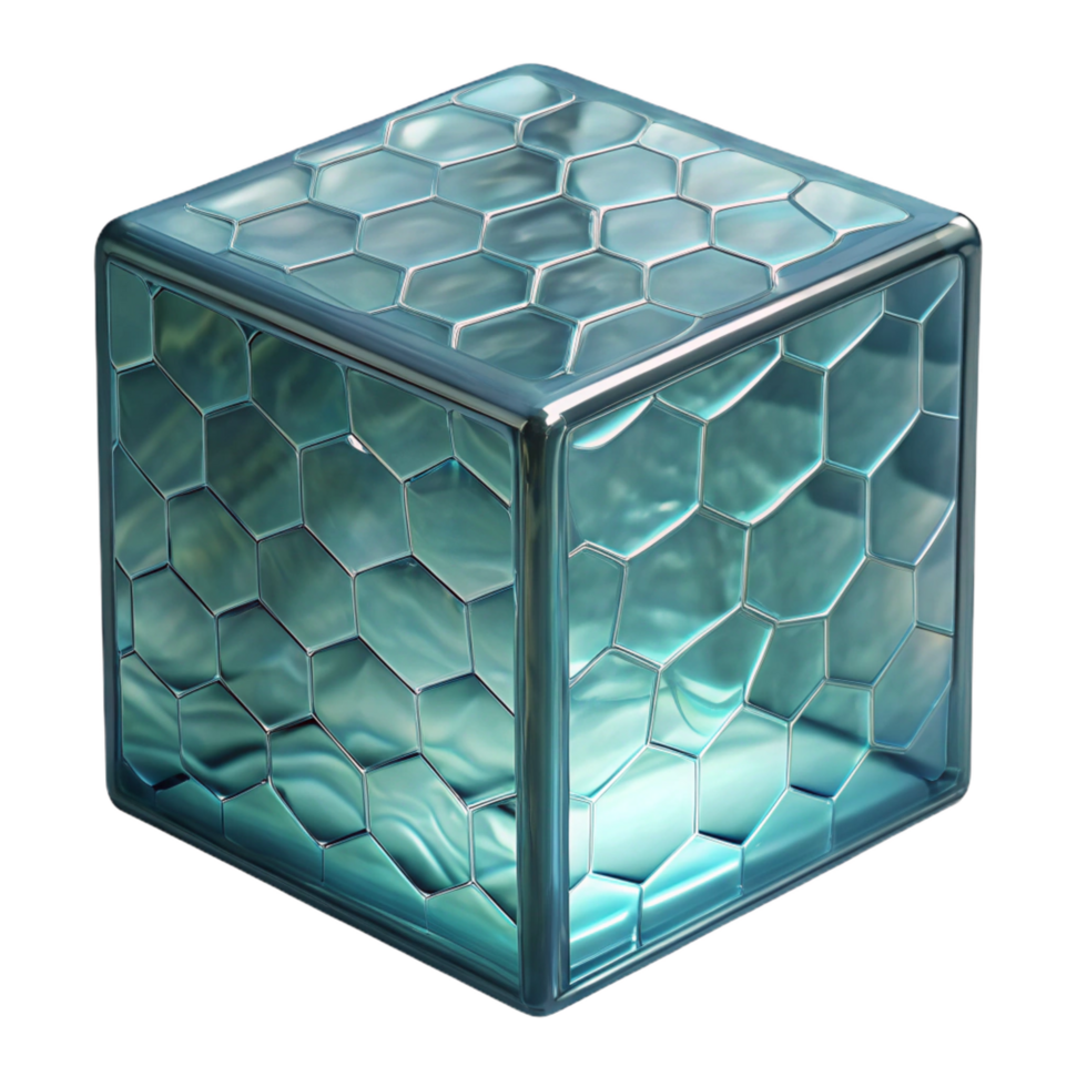 reflective alluring Glass block textured surface, NO BACKGROUND with Transparent Background. premium png