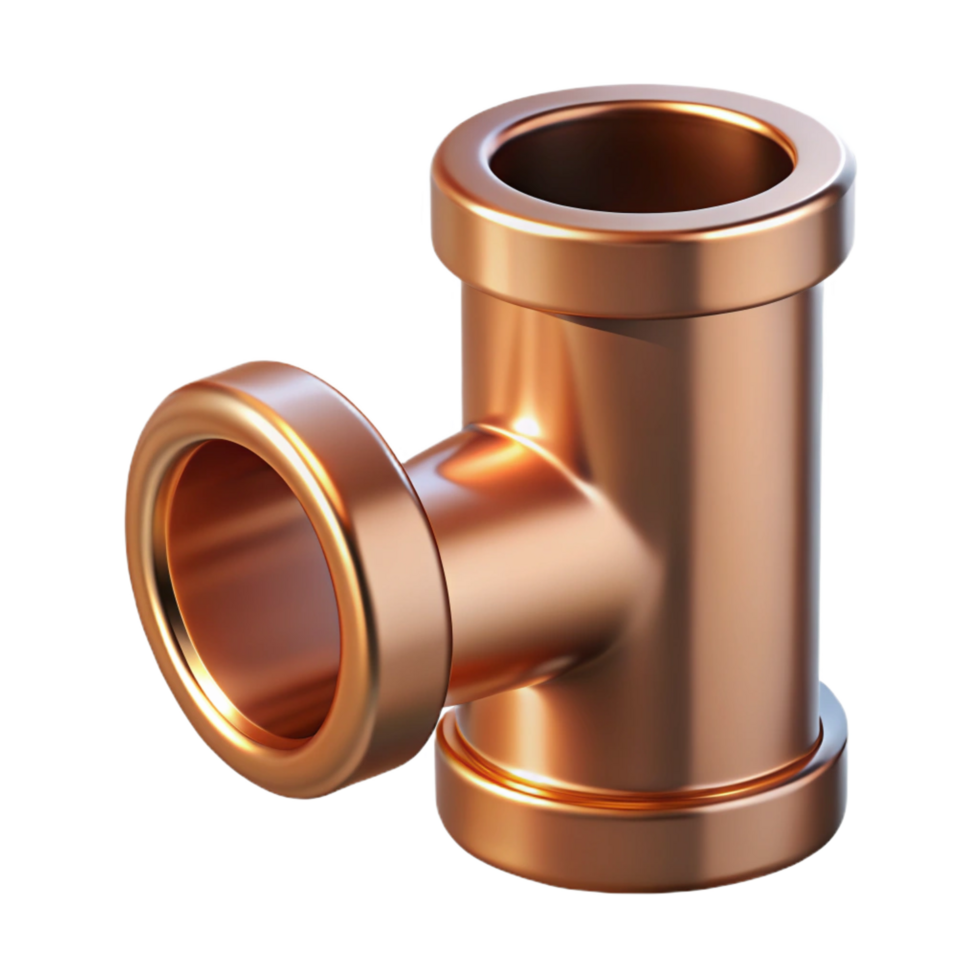 quintessential nordic Plumbing pipe copper fitting, NO BACKGROUND with Transparent Background. refined png