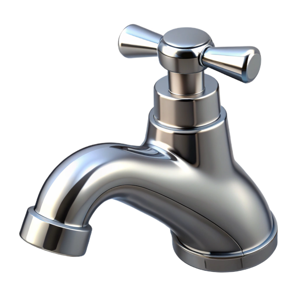 sumptuous unforgettable Faucet chrome finish, NO BACKGROUND with Transparent Background. png