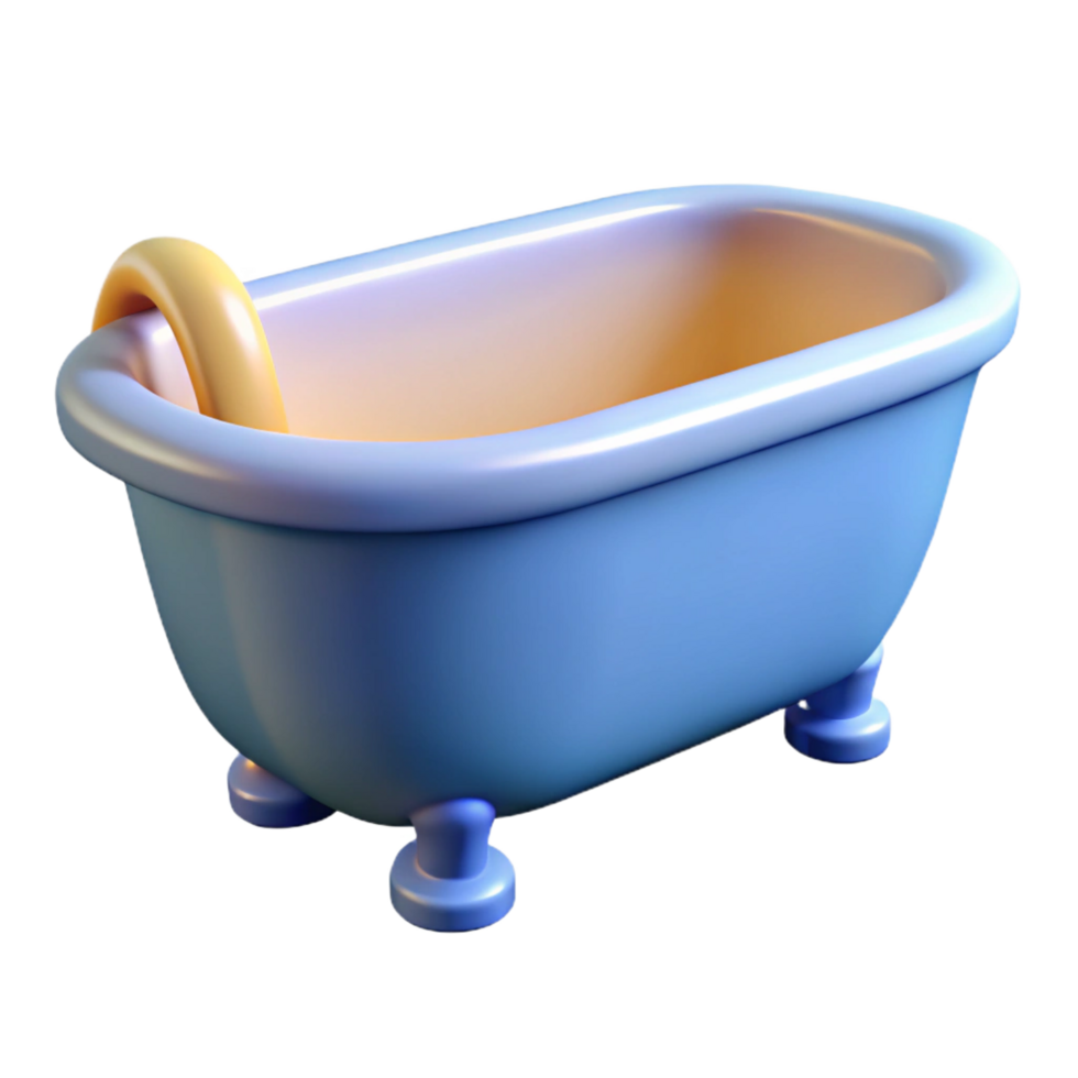 striking romantic traditional Bathtub clawfoot style, NO BACKGROUND with Transparent Background. genuine png