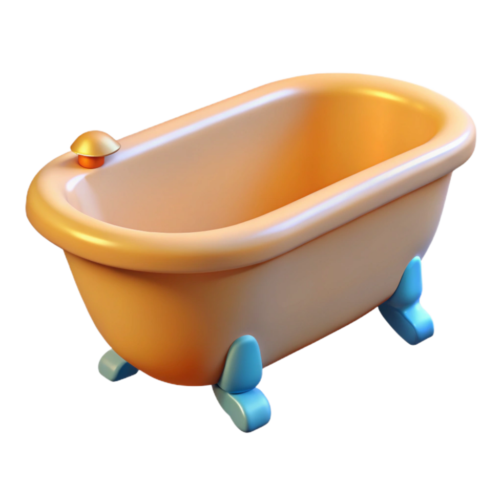 standout victorian Bathtub clawfoot style, NO BACKGROUND with Transparent Background. refined png