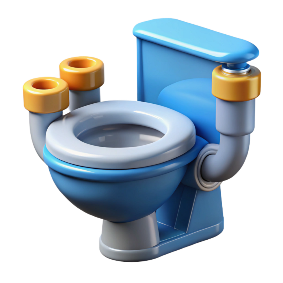 striking melancholic baroque Toilet dual flush mechanism, NO BACKGROUND with Transparent Background. gallery standard png