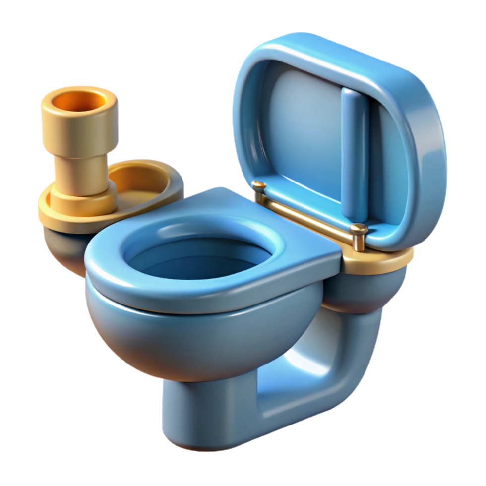 fascinating mid-century Toilet dual flush mechanism, NO BACKGROUND with Transparent Background. studio quality png