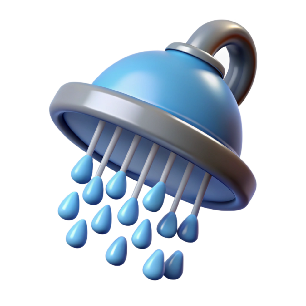 splendid quintessential Shower head rainfall style, NO BACKGROUND with Transparent Background. png