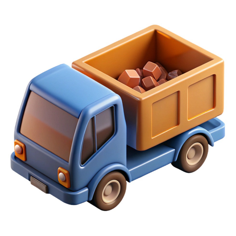 pristine geometric Dump truck cargo bed, NO BACKGROUND with Transparent Background. refined png